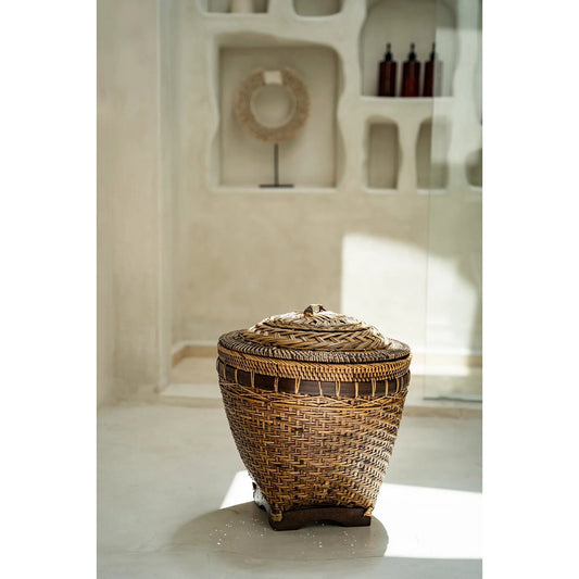 Der koloniale Aufbewahrungskorb – Naturbraun – L - Pimis Living