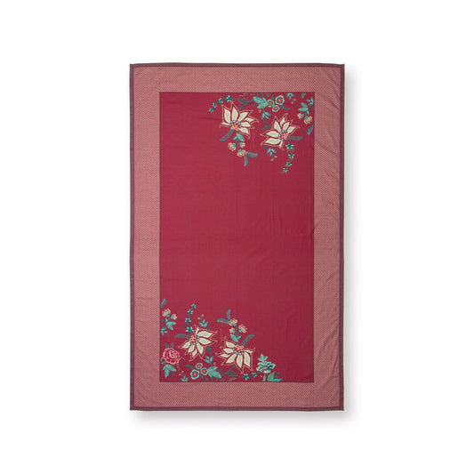 Table Cloth Flower Festival Dark Pink 150x250cm - Pimis Living
