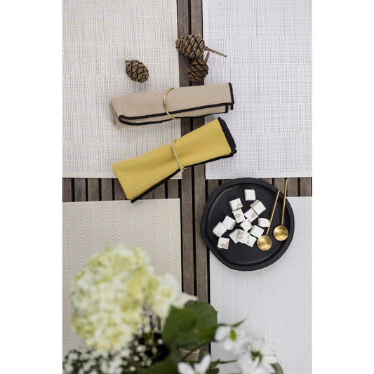 Canna Tischset Schnee/Gold 33 x 45