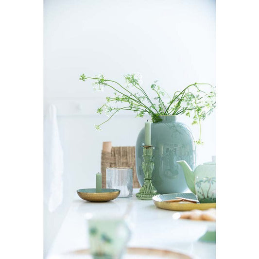 Vase Metal Green 32cm - Pimis Living