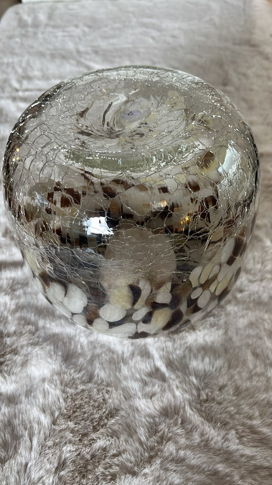 Vase aus Glas mundgeblasen