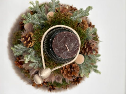Adventskranz mit 1er Kerze
