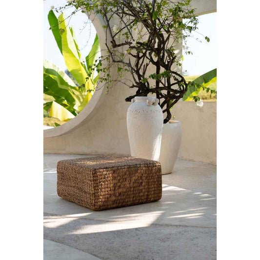 The Hyacinth Pouffe Square - Natur - M