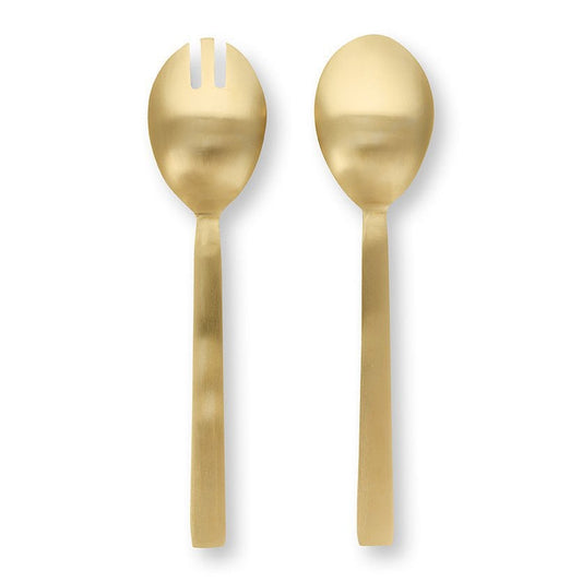 Set/2 Salad Server Enamelled Berry Blues 25cm - Pimis Living
