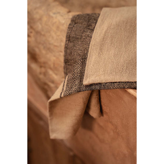 The Linen Moody Küchentuch – Naturschwarz – 50 x 70 - Pimis Living