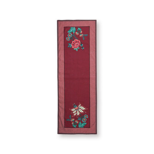 Table Runner Flower Festival Dark Pink 50x150cm - Pimis Living