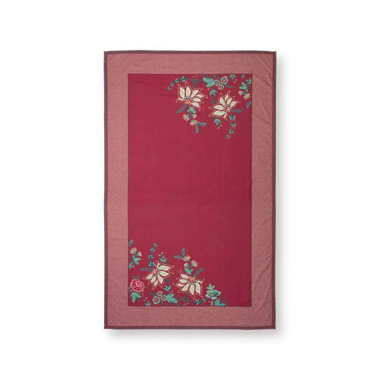 Table Cloth Flower Festival Dark Pink 150x250cm
