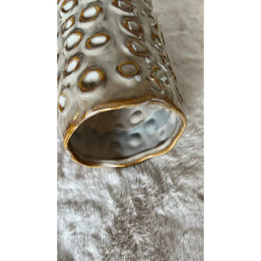 Vase Keramik, Camel / Beige