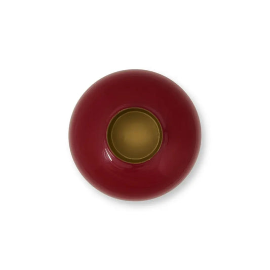 Vase Metal Dark Red 32cm - Pimis Living