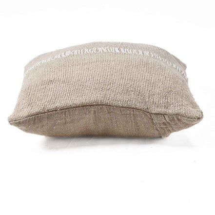 Der Leinenstich-Kissenbezug – Naturweiß Bazar Bizar Living