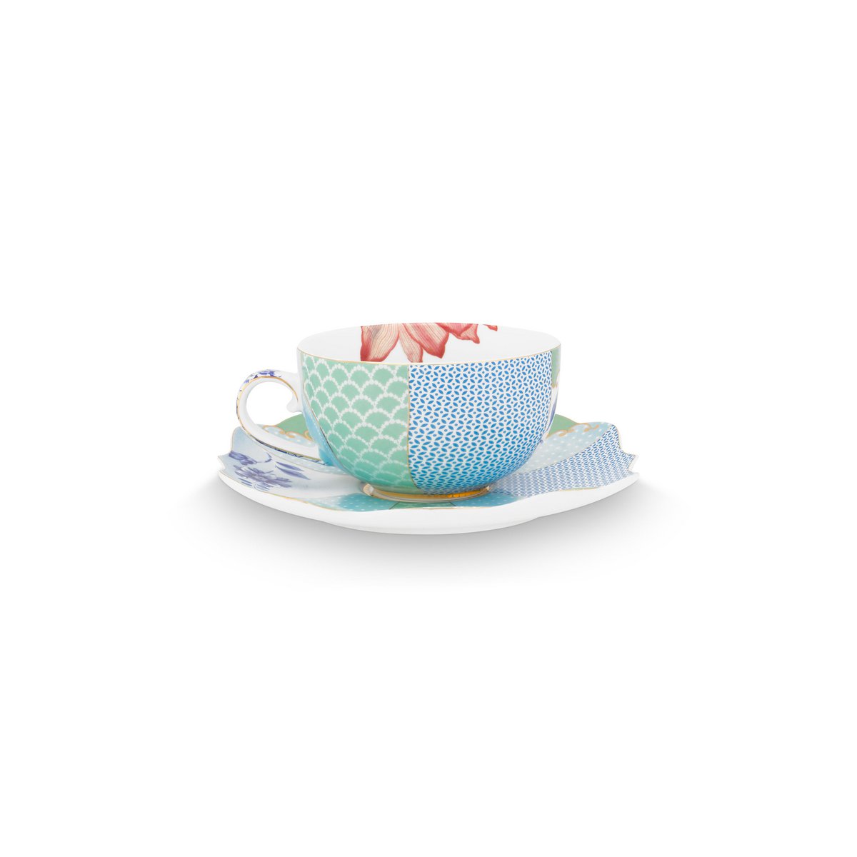 Set/2 Tea Cups & Saucers Royal Flowers - Pimis Living
