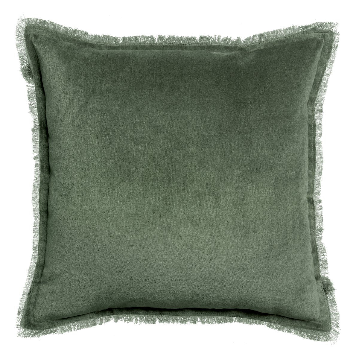 Einfarbiges Kissen Fara Thymian 45 x 45 - Pimis Living