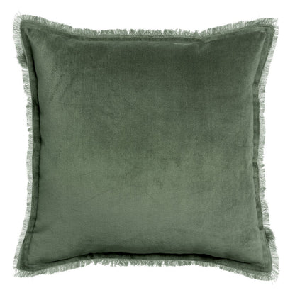 Einfarbiges Kissen Fara Thymian 45 x 45 - Pimis Living