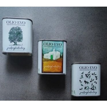 JUST PUGLIA FACTORY OLIO & ARTE -EVO Blend 175 ml Tris-Pack (3er-Pack) - Pimis Living