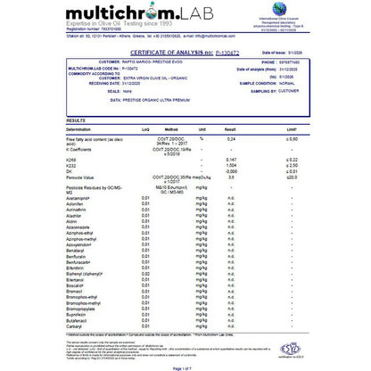 Prestige Ultra Premium Bio-Olivenöl extra vergine - Pimis Living