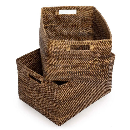 Der koloniale Zeitschriftenkorb – Naturbraun – L - Pimis Living