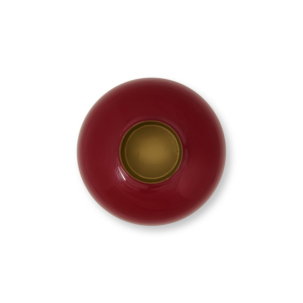 Vase Metal Dark Red 32cm - Pimis Living