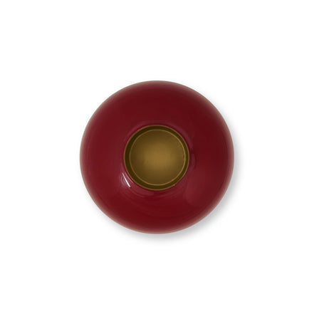 Vase metal dark red 32cm