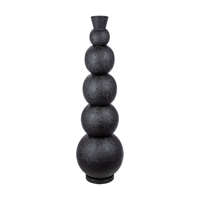 Floor vase black Rotonda H.87 cm
