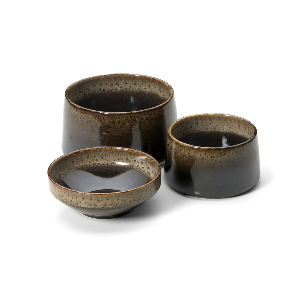 Die Kyoto Low Bowl – Dunkelbrauner Schlamm – M - Pimis Living