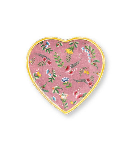 Set/2 Teller in Herzform La Majorelle Rosa 21.5cm - Pimis living by Konceptpunkt
