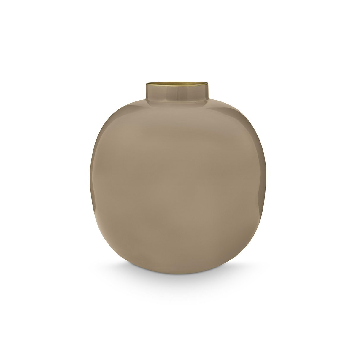 Vase Metal Khaki 23cm - Pimis Living
