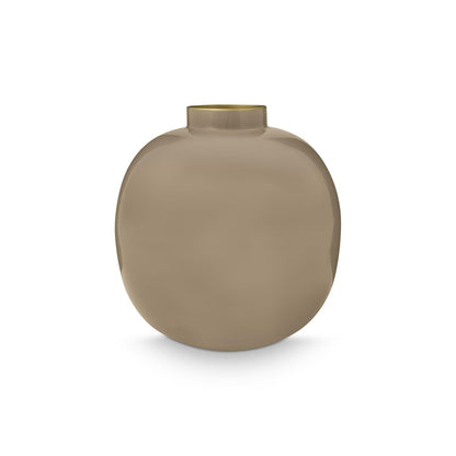 Vase Metal Khaki 23cm - Pimis Living