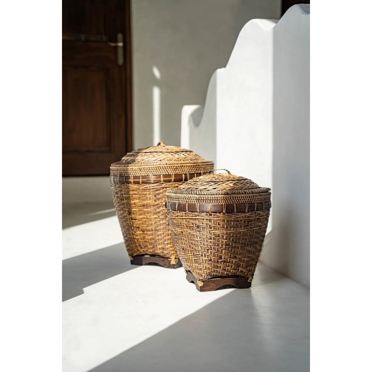 Der koloniale Aufbewahrungskorb – Naturbraun – L - Pimis Living