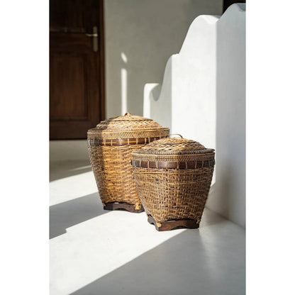 Der koloniale Aufbewahrungskorb – Naturbraun – L - Pimis Living