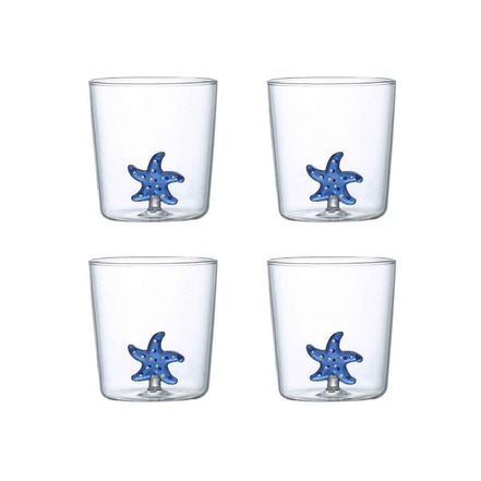 Seestern-Wassergläser 300 ml – 4er-Set AULICA