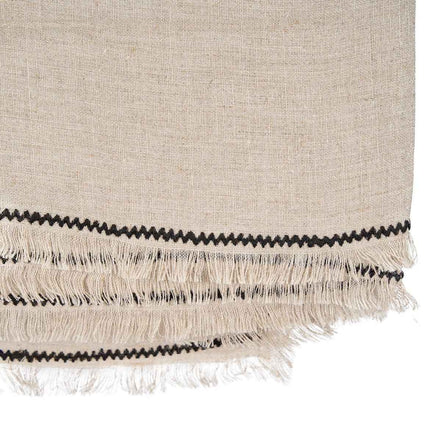 Die Toskana-Tischdecke – Naturschwarz – 150 x 250 Bazar Bizar Living
