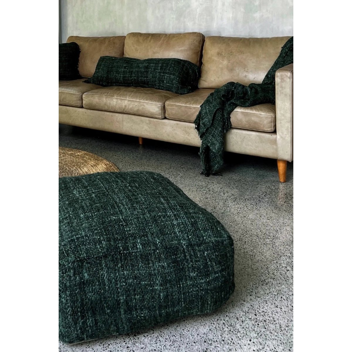 Der Oh My Gee Pouffe - Waldgrün - Pimis Living