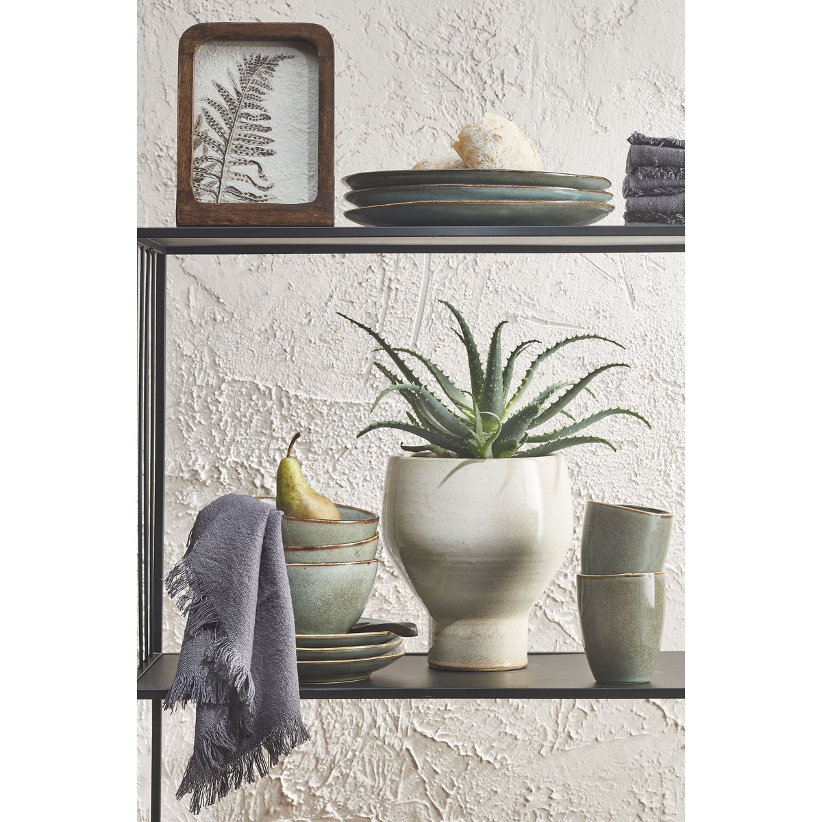 Tabo Geschirrset 4 Personen - Grün - Pimis living by Konceptpunkt