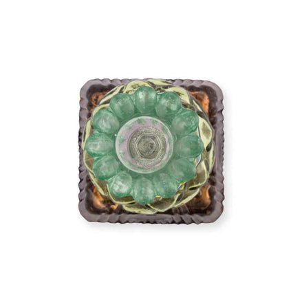 Candle Holder Glass Beads Green 23.5cm Pip Studio - German and Austrian markets only