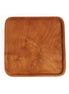 Der quadratische Teller aus Teakholz – Natur – XS Bazar Bizar Living
