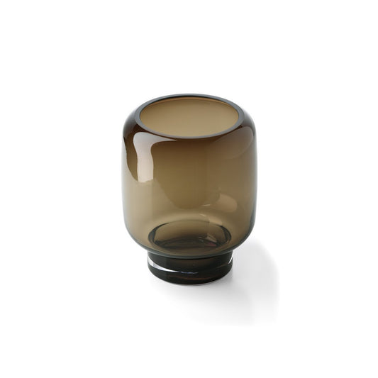 Die Smoky Cube Vase – Braun – S - Pimis Living