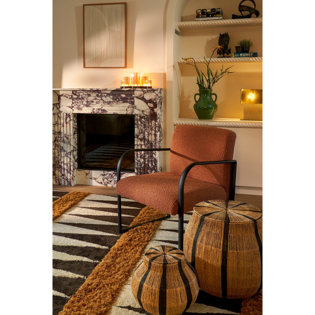 Symon Sessel – L72 x B69 x H81 cm – Terra - Pimis living by Konceptpunkt