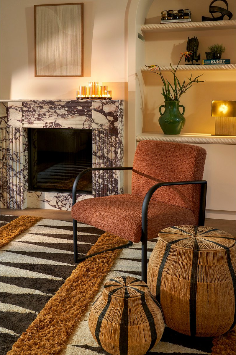 Symon Sessel – L72 x B69 x H81 cm – Terra