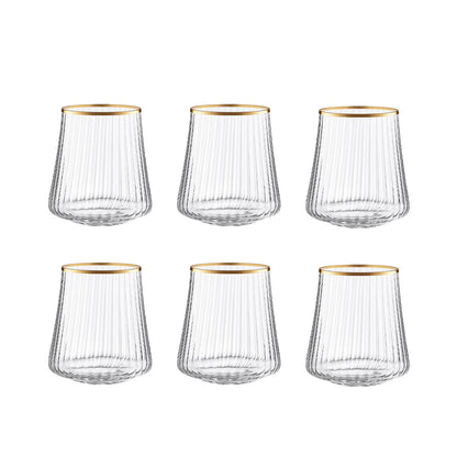 350 ml vergoldete Kantenbrille - Los 6 6 - Pimis Living
