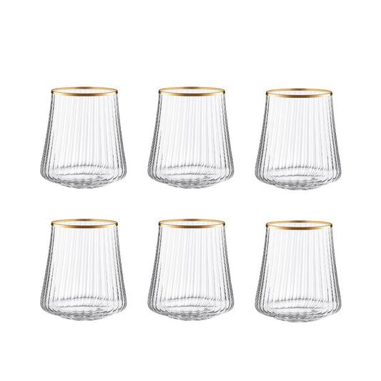 350 ml vergoldete Kantenbrille - Los 6 6 - Pimis Living