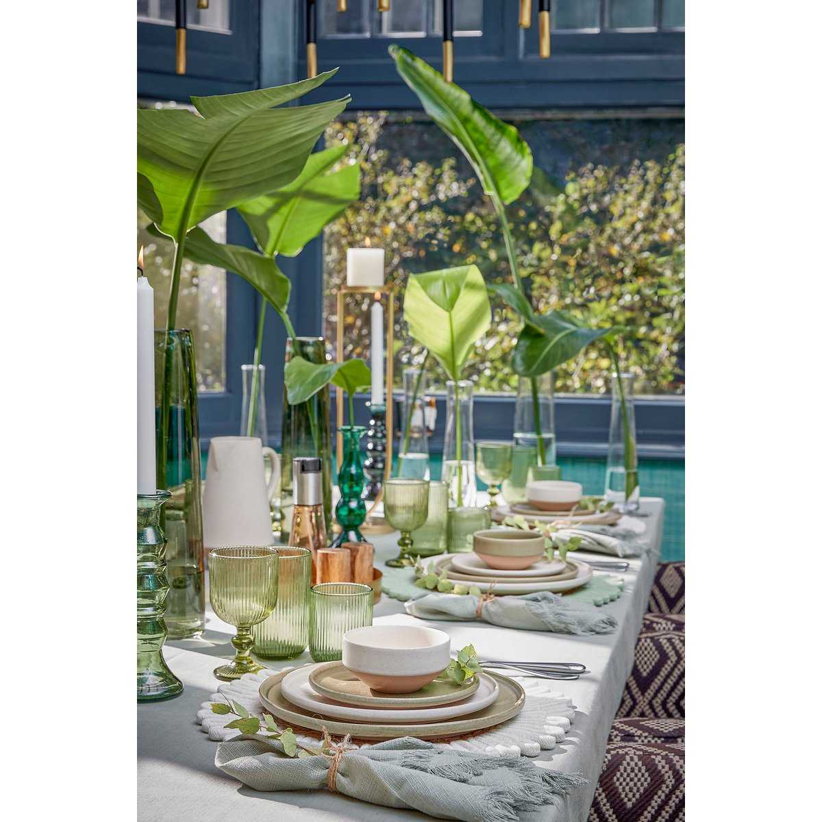 Merlot-Trinkglas – 400 ml – Glas – Hellgrün - Pimis living by Konceptpunkt