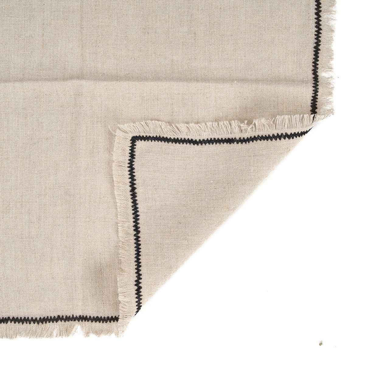 Die Toskana-Serviette – Naturschwarz – 45 x 45 Bazar Bizar Living