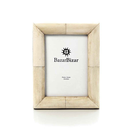 Der Wabi-Knochenrahmen – Creme – 13x18 Bazar Bizar Living