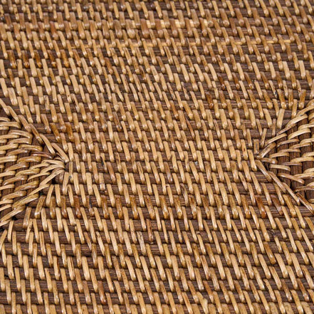 Das rechteckige Tischset im Kolonialstil – Naturbraun Bazar Bizar Living