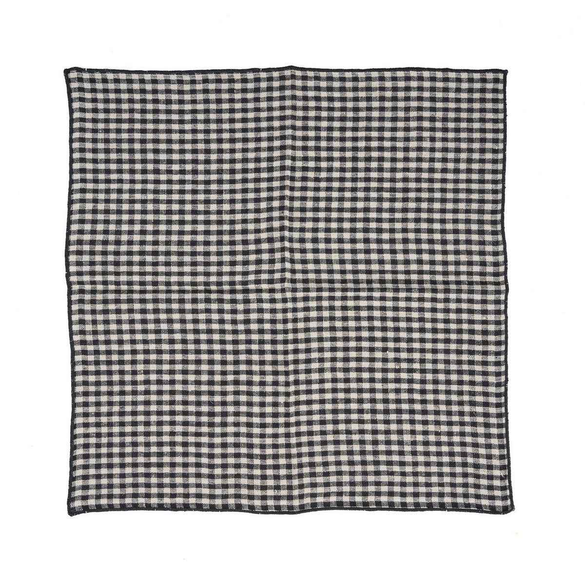 Die Picknick-Serviette – Naturschwarz – 45 x 45 Bazar Bizar Living