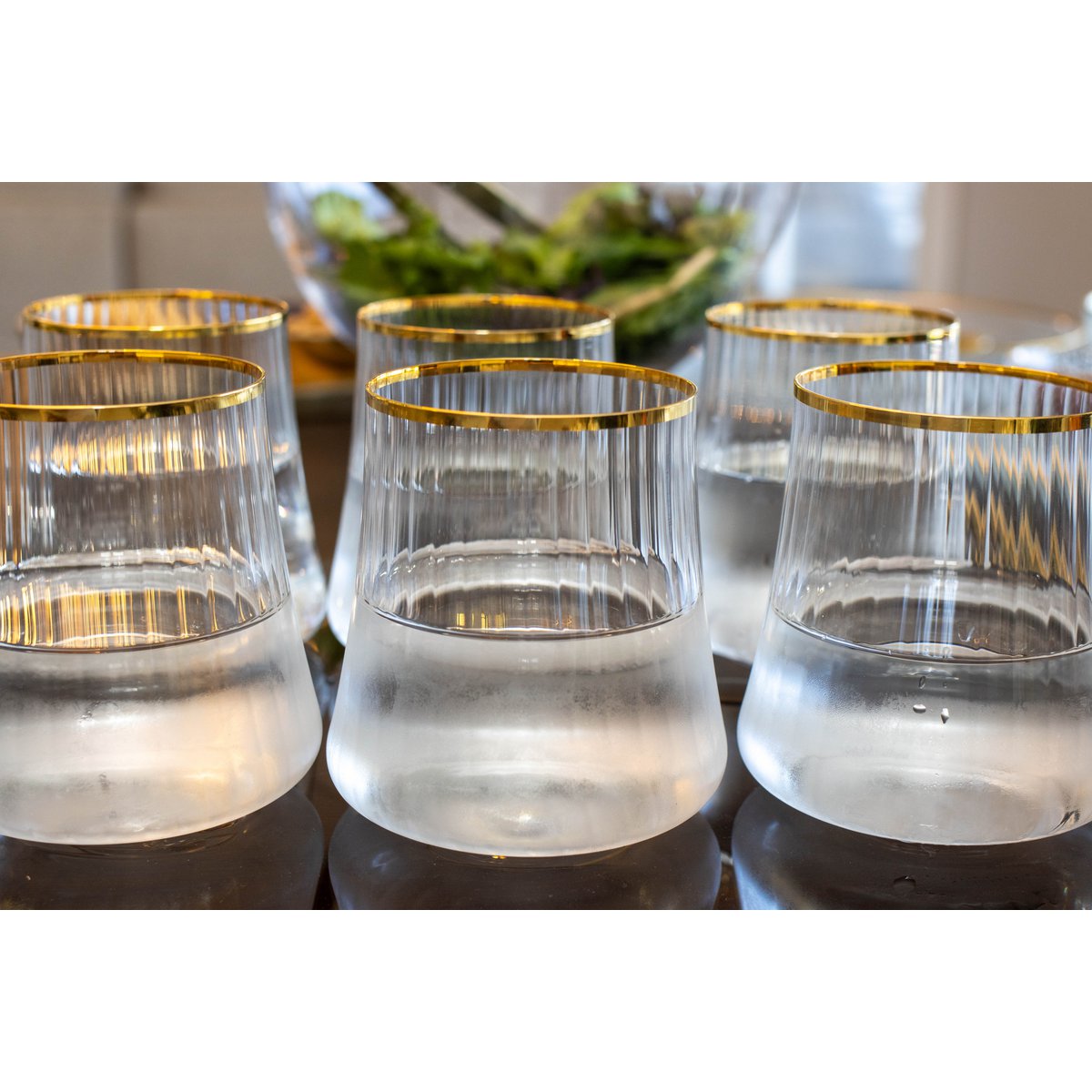 350 ml vergoldete Kantenbrille - Los 6 6 - Pimis Living