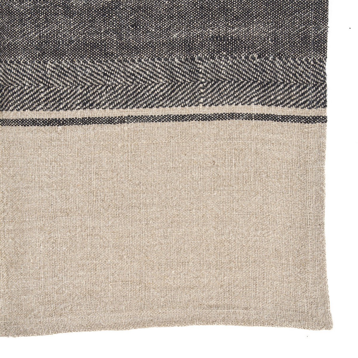 The Linen Moody Küchentuch – Naturschwarz – 50 x 70 - Pimis Living