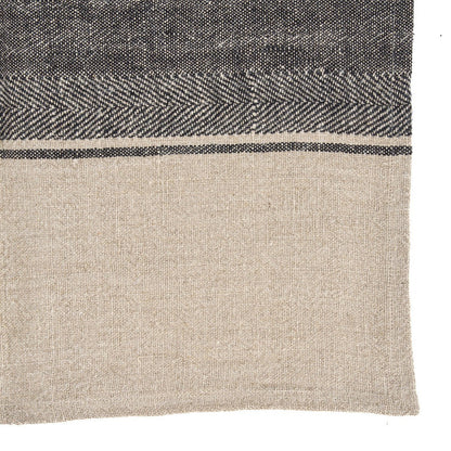 The Linen Moody Küchentuch – Naturschwarz – 50 x 70 - Pimis Living