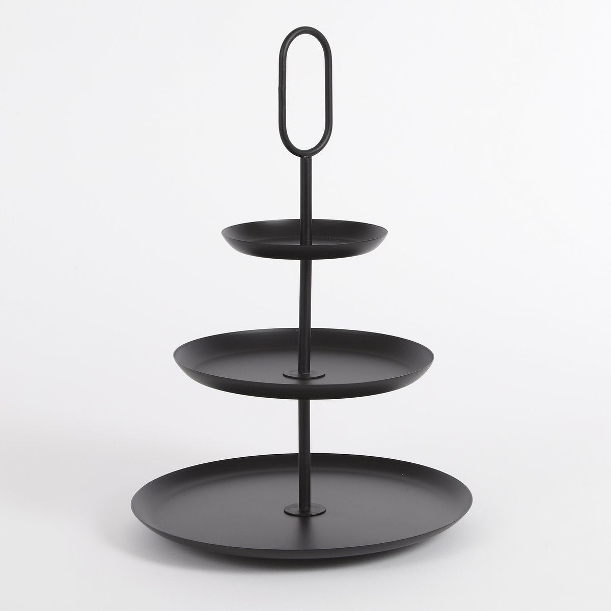 Rama Etagere 3-stöckig – H55 x Ø38 cm – Metall – Schwarz - Pimis living by Konceptpunkt