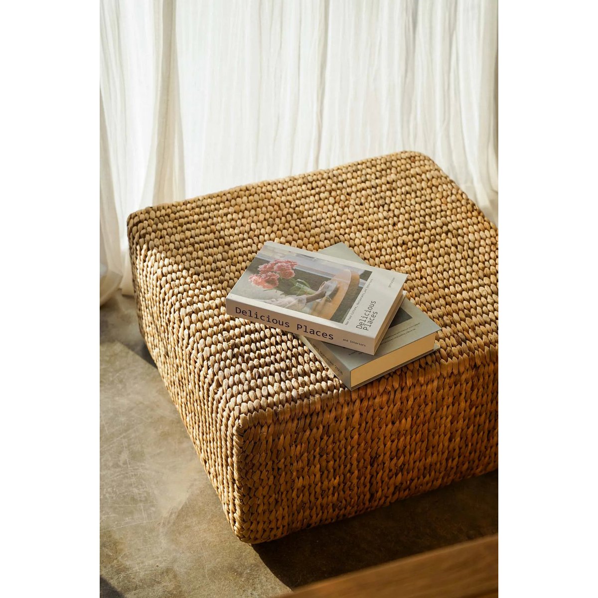 The Hyacinth Pouffe Square - Natur - M - Pimis Living